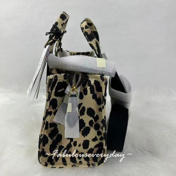 Coach Cargo Tote Bag 26 Crossbody With Leopard Print In Canvas CP769 + Dust Bag - Picture 3 of 8